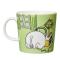 Moomin mug 300ml Moomintroll grass-green
