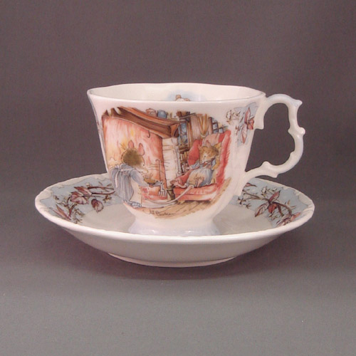 Teacup & Saucer Winter Brambly Hedge Royal Doulton 