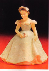 Bridesmaid, HN 2196,  $95.00, Blue,  Royal Doulton Figurine