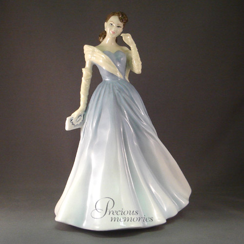 Abigail, HN 4044,   pastel blue,  Royal Doulton Figurine